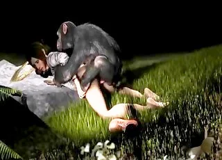 Agreeable Angel 3D Primate Gets Blown in HD Zoo Sex Clip