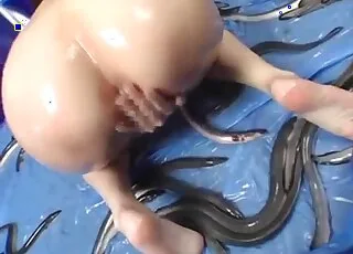 Nude Asian Chick Gets Furious Animal Sex