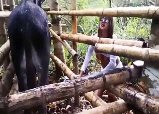 Twisted mare enjoys a deep pussy licking session