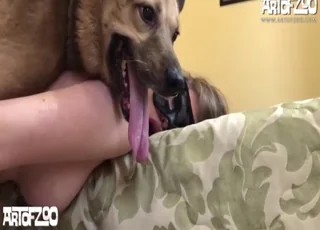 Sexy teen girl enjoying a rough doggy sex session