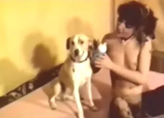 Brunette Bitch Gets Fucked By Dogs in HD Zoo Sex Clips
