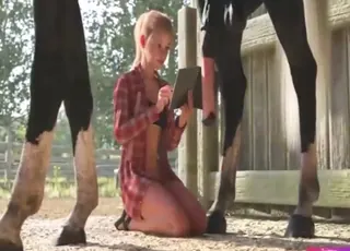 Tight Teen Horse Sex HD: Real Animal Breeding Zoo Porn Clip