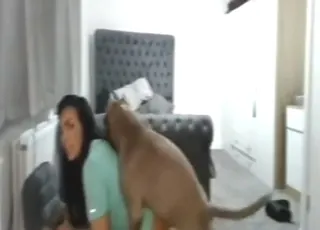Leggy Girl Enjoys Sex Party With a Hot Beast