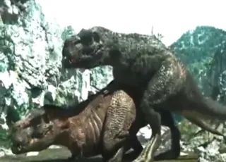 Outdoor Dinosaur Sex Movie in Natural Doggystyle